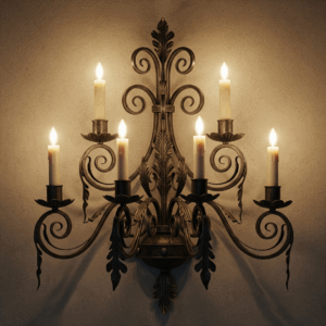 Rod Iron Wall Sconces