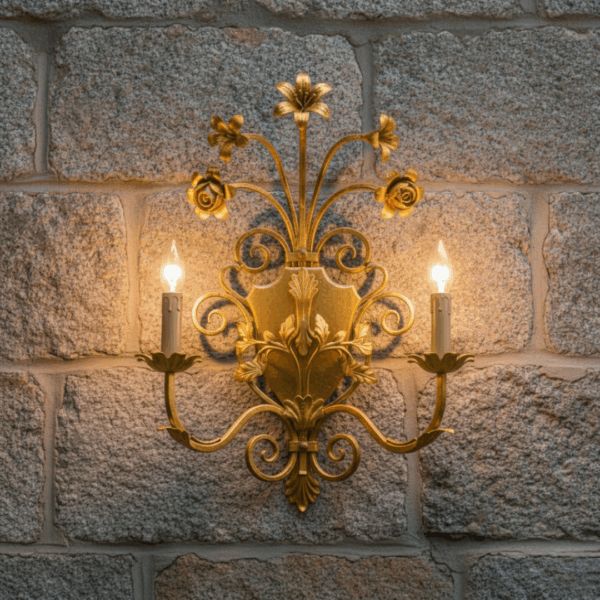 Gold Sconce Light Fixture