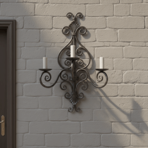 Wrought Iron Candle Holders