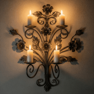 Wrought Iron Candle Stand