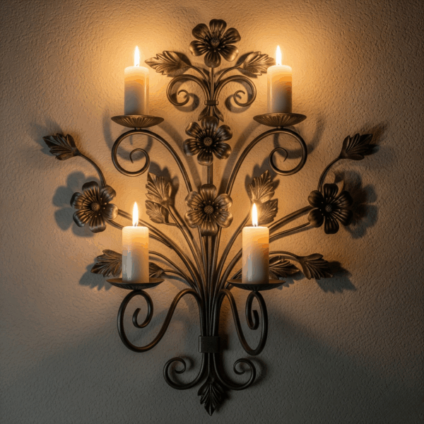 Wrought Iron Candle Stand